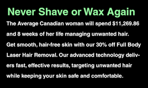 laser hair removal mississauga oakville toronto